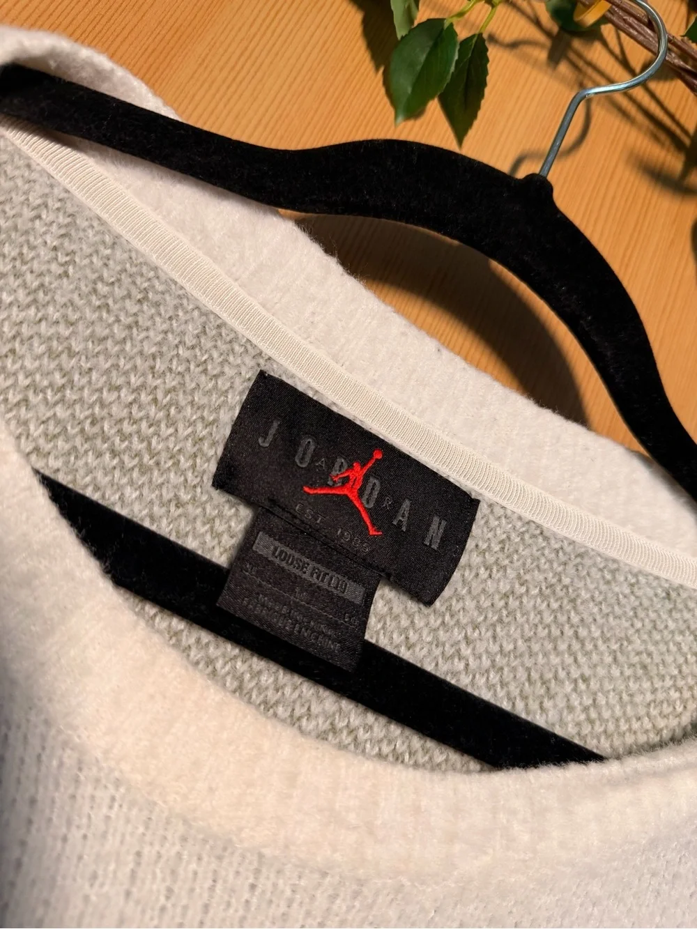Jordan Flight Loose Fit Cream Sweater XL